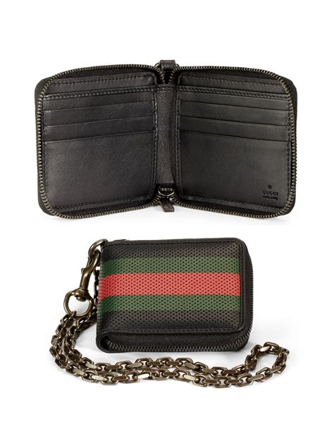 gucci chain waller|gucci chain wallet men's.